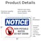 Signmission Non-Potable Water Do Not Drink Sign With Symbol, 5 in W x Rectangle, Vinyl Decal OS-2PACK-NS-D-35-L-15093 - alternate 3